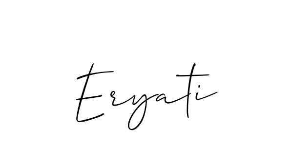 Check out images of Autograph of Eryati name. Actor Eryati Signature Style. Allison_Script is a professional sign style online. Eryati signature style 2 images and pictures png