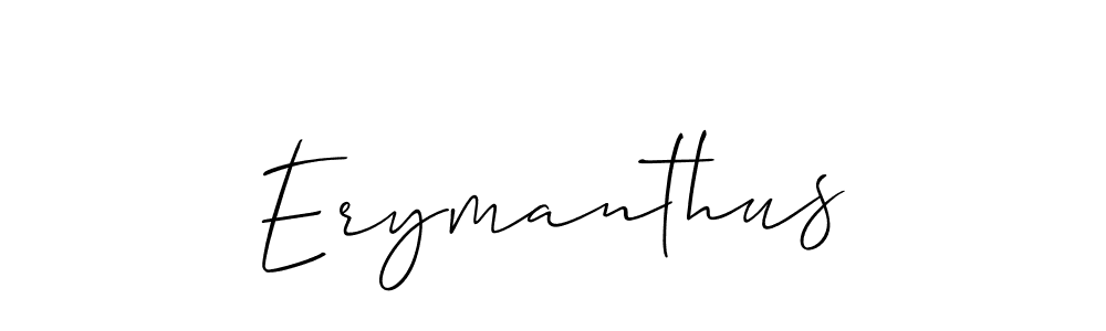 How to make Erymanthus name signature. Use Allison_Script style for creating short signs online. This is the latest handwritten sign. Erymanthus signature style 2 images and pictures png