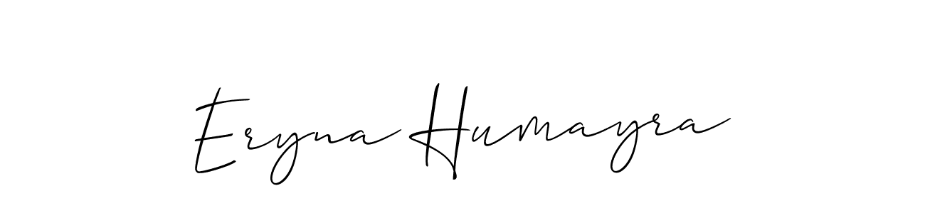 Also You can easily find your signature by using the search form. We will create Eryna Humayra name handwritten signature images for you free of cost using Allison_Script sign style. Eryna Humayra signature style 2 images and pictures png