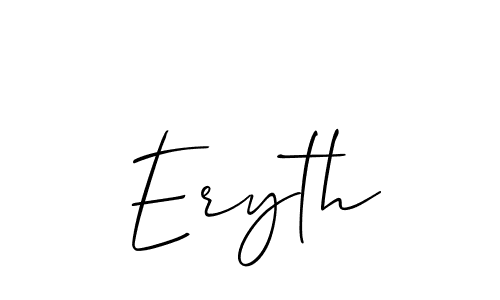 Similarly Allison_Script is the best handwritten signature design. Signature creator online .You can use it as an online autograph creator for name Eryth. Eryth signature style 2 images and pictures png