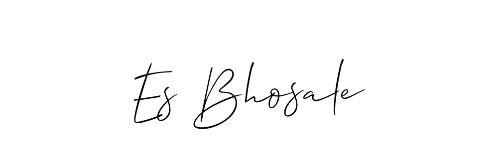 if you are searching for the best signature style for your name Es Bhosale. so please give up your signature search. here we have designed multiple signature styles  using Allison_Script. Es Bhosale signature style 2 images and pictures png