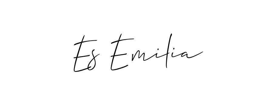 Design your own signature with our free online signature maker. With this signature software, you can create a handwritten (Allison_Script) signature for name Es Emilia. Es Emilia signature style 2 images and pictures png
