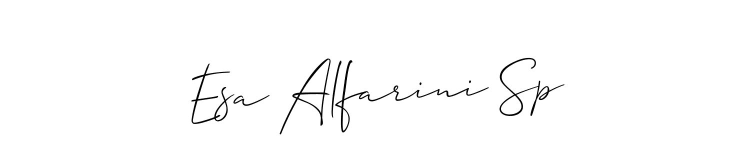 How to make Esa Alfarini Sp signature? Allison_Script is a professional autograph style. Create handwritten signature for Esa Alfarini Sp name. Esa Alfarini Sp signature style 2 images and pictures png