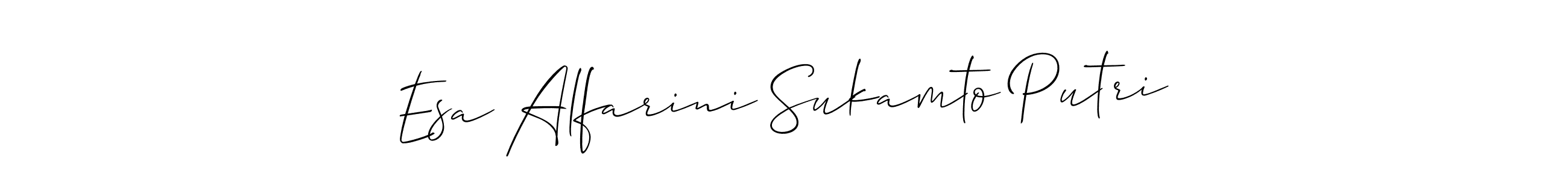 See photos of Esa Alfarini Sukamto Putri official signature by Spectra . Check more albums & portfolios. Read reviews & check more about Allison_Script font. Esa Alfarini Sukamto Putri signature style 2 images and pictures png