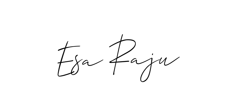 It looks lik you need a new signature style for name Esa Raju. Design unique handwritten (Allison_Script) signature with our free signature maker in just a few clicks. Esa Raju signature style 2 images and pictures png