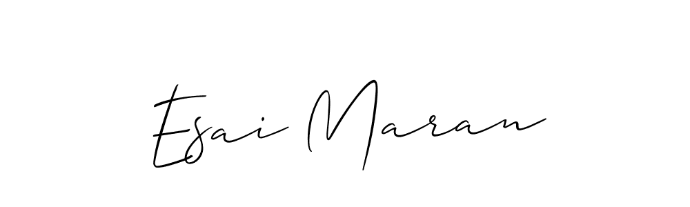 Make a beautiful signature design for name Esai Maran. With this signature (Allison_Script) style, you can create a handwritten signature for free. Esai Maran signature style 2 images and pictures png