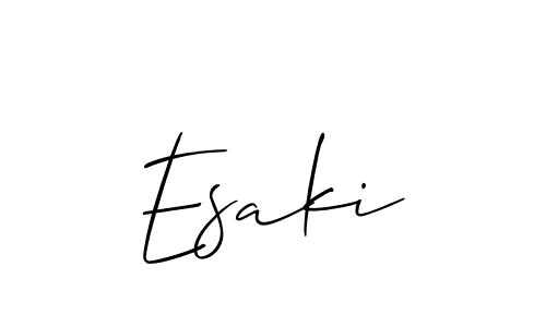 How to make Esaki name signature. Use Allison_Script style for creating short signs online. This is the latest handwritten sign. Esaki signature style 2 images and pictures png