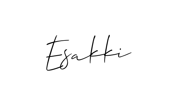 How to make Esakki name signature. Use Allison_Script style for creating short signs online. This is the latest handwritten sign. Esakki signature style 2 images and pictures png