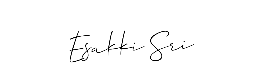 Also we have Esakki Sri name is the best signature style. Create professional handwritten signature collection using Allison_Script autograph style. Esakki Sri signature style 2 images and pictures png
