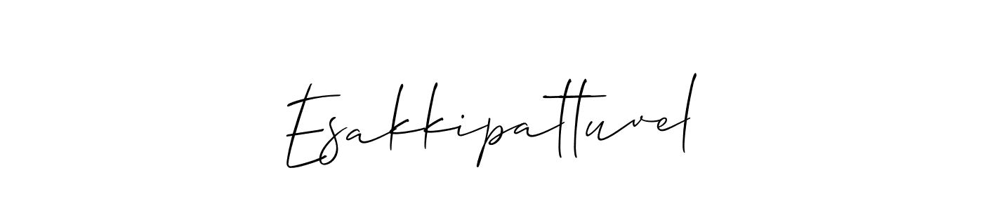 How to Draw Esakkipattuvel signature style? Allison_Script is a latest design signature styles for name Esakkipattuvel. Esakkipattuvel signature style 2 images and pictures png