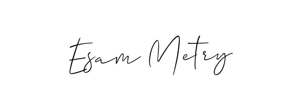 This is the best signature style for the Esam Metry name. Also you like these signature font (Allison_Script). Mix name signature. Esam Metry signature style 2 images and pictures png