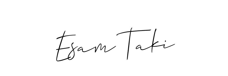 It looks lik you need a new signature style for name Esam Taki. Design unique handwritten (Allison_Script) signature with our free signature maker in just a few clicks. Esam Taki signature style 2 images and pictures png
