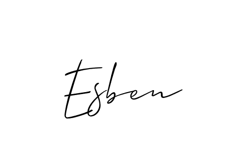 It looks lik you need a new signature style for name Esben. Design unique handwritten (Allison_Script) signature with our free signature maker in just a few clicks. Esben signature style 2 images and pictures png