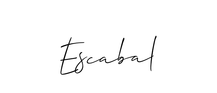 How to Draw Escabal signature style? Allison_Script is a latest design signature styles for name Escabal. Escabal signature style 2 images and pictures png