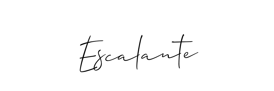 How to make Escalante signature? Allison_Script is a professional autograph style. Create handwritten signature for Escalante name. Escalante signature style 2 images and pictures png