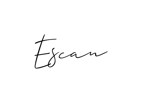 It looks lik you need a new signature style for name Escan. Design unique handwritten (Allison_Script) signature with our free signature maker in just a few clicks. Escan signature style 2 images and pictures png