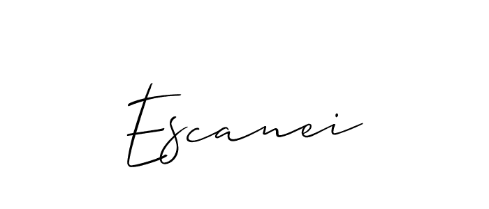 Here are the top 10 professional signature styles for the name Escanei. These are the best autograph styles you can use for your name. Escanei signature style 2 images and pictures png