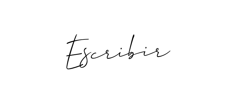 Best and Professional Signature Style for Escribir. Allison_Script Best Signature Style Collection. Escribir signature style 2 images and pictures png