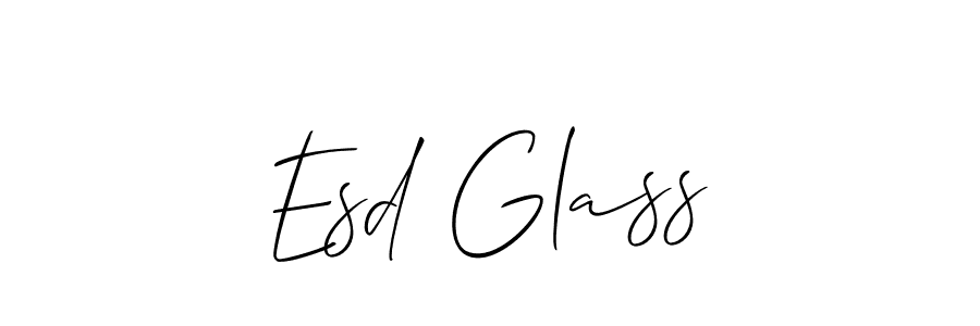 Allison_Script is a professional signature style that is perfect for those who want to add a touch of class to their signature. It is also a great choice for those who want to make their signature more unique. Get Esd Glass name to fancy signature for free. Esd Glass signature style 2 images and pictures png
