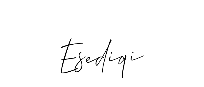 Esediqi stylish signature style. Best Handwritten Sign (Allison_Script) for my name. Handwritten Signature Collection Ideas for my name Esediqi. Esediqi signature style 2 images and pictures png