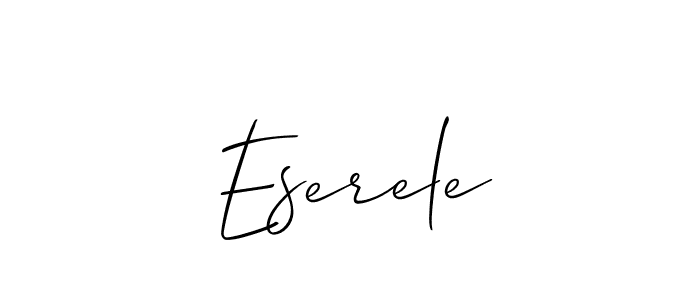 if you are searching for the best signature style for your name Eserele. so please give up your signature search. here we have designed multiple signature styles  using Allison_Script. Eserele signature style 2 images and pictures png