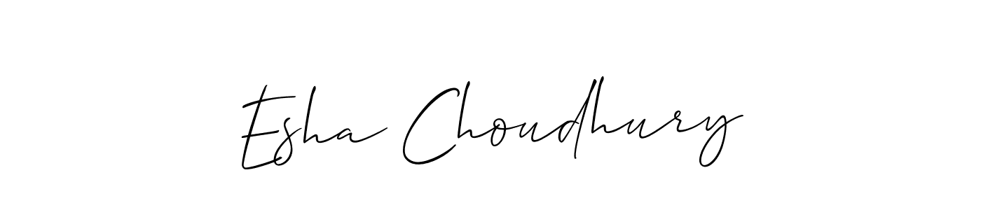 How to Draw Esha Choudhury signature style? Allison_Script is a latest design signature styles for name Esha Choudhury. Esha Choudhury signature style 2 images and pictures png