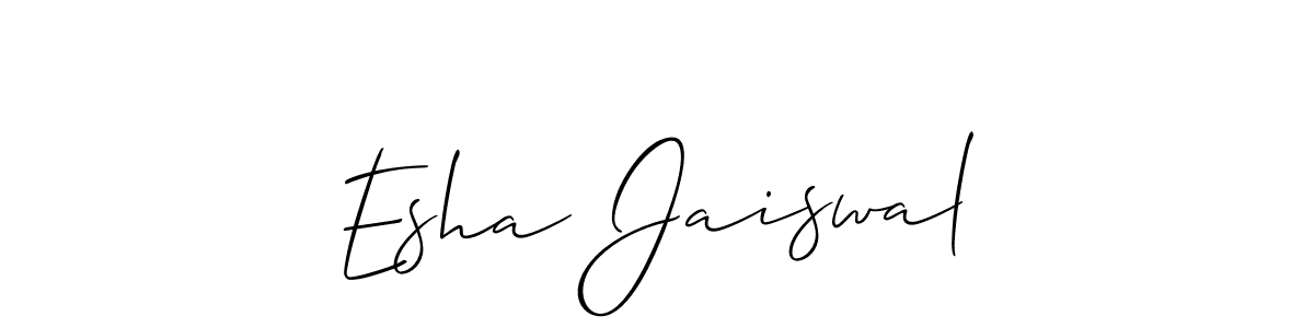 Once you've used our free online signature maker to create your best signature Allison_Script style, it's time to enjoy all of the benefits that Esha Jaiswal name signing documents. Esha Jaiswal signature style 2 images and pictures png