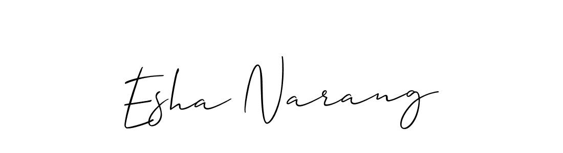 Once you've used our free online signature maker to create your best signature Allison_Script style, it's time to enjoy all of the benefits that Esha Narang name signing documents. Esha Narang signature style 2 images and pictures png