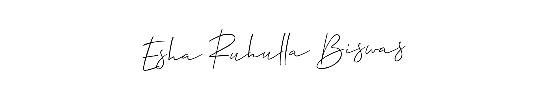 You can use this online signature creator to create a handwritten signature for the name Esha Ruhulla Biswas. This is the best online autograph maker. Esha Ruhulla Biswas signature style 2 images and pictures png