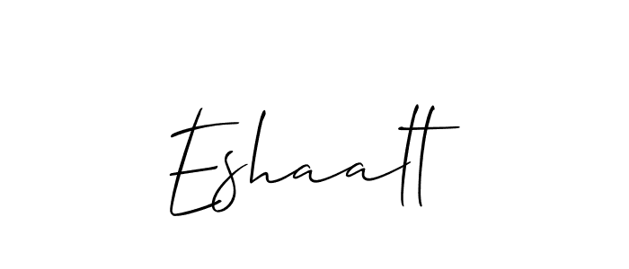 Also You can easily find your signature by using the search form. We will create Eshaalt name handwritten signature images for you free of cost using Allison_Script sign style. Eshaalt signature style 2 images and pictures png