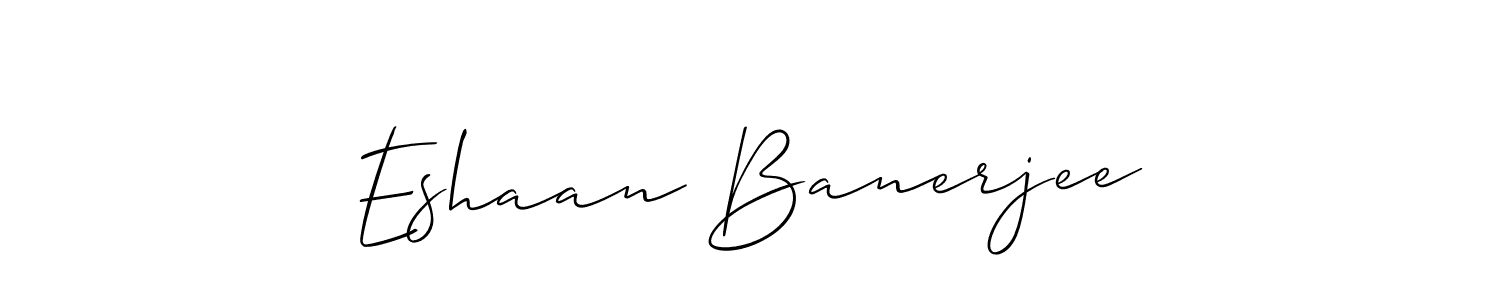 The best way (Allison_Script) to make a short signature is to pick only two or three words in your name. The name Eshaan Banerjee include a total of six letters. For converting this name. Eshaan Banerjee signature style 2 images and pictures png