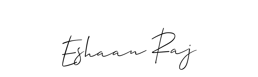 Create a beautiful signature design for name Eshaan Raj. With this signature (Allison_Script) fonts, you can make a handwritten signature for free. Eshaan Raj signature style 2 images and pictures png