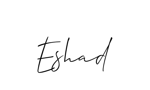 How to Draw Eshad signature style? Allison_Script is a latest design signature styles for name Eshad. Eshad signature style 2 images and pictures png