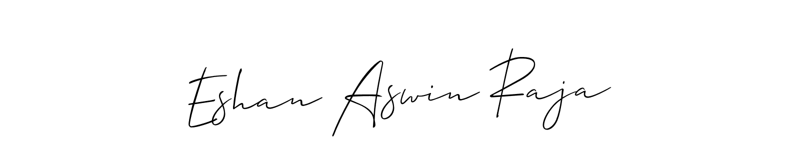 How to make Eshan Aswin Raja signature? Allison_Script is a professional autograph style. Create handwritten signature for Eshan Aswin Raja name. Eshan Aswin Raja signature style 2 images and pictures png