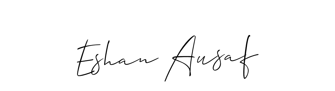 Allison_Script is a professional signature style that is perfect for those who want to add a touch of class to their signature. It is also a great choice for those who want to make their signature more unique. Get Eshan Ausaf name to fancy signature for free. Eshan Ausaf signature style 2 images and pictures png