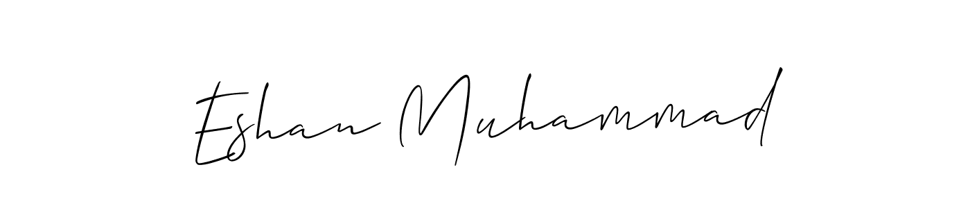 if you are searching for the best signature style for your name Eshan Muhammad. so please give up your signature search. here we have designed multiple signature styles  using Allison_Script. Eshan Muhammad signature style 2 images and pictures png