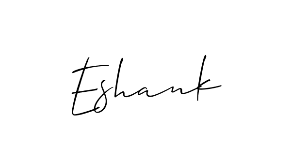 Also You can easily find your signature by using the search form. We will create Eshank name handwritten signature images for you free of cost using Allison_Script sign style. Eshank signature style 2 images and pictures png
