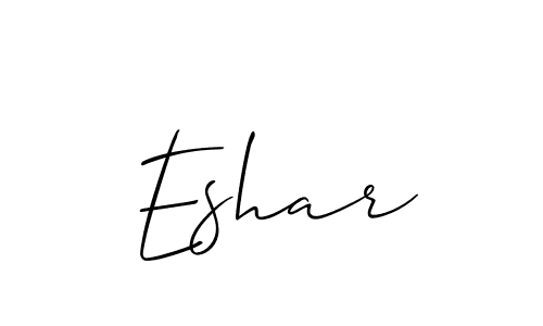 Best and Professional Signature Style for Eshar. Allison_Script Best Signature Style Collection. Eshar signature style 2 images and pictures png
