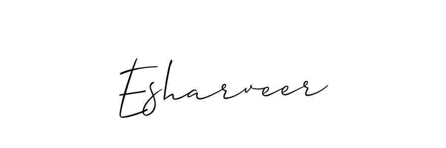 Make a beautiful signature design for name Esharveer. With this signature (Allison_Script) style, you can create a handwritten signature for free. Esharveer signature style 2 images and pictures png