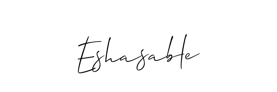 Best and Professional Signature Style for Eshasable. Allison_Script Best Signature Style Collection. Eshasable signature style 2 images and pictures png