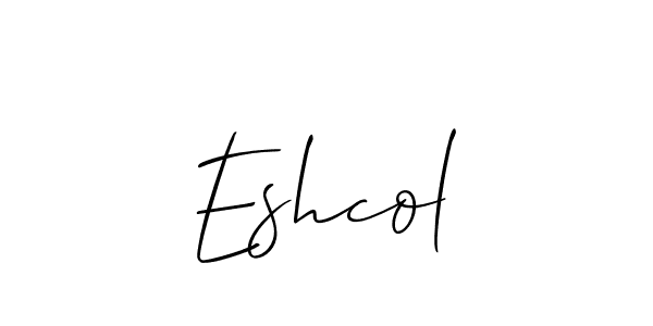 How to make Eshcol name signature. Use Allison_Script style for creating short signs online. This is the latest handwritten sign. Eshcol signature style 2 images and pictures png