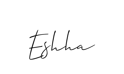 Best and Professional Signature Style for Eshha. Allison_Script Best Signature Style Collection. Eshha signature style 2 images and pictures png