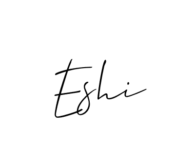 Also we have Eshi name is the best signature style. Create professional handwritten signature collection using Allison_Script autograph style. Eshi signature style 2 images and pictures png