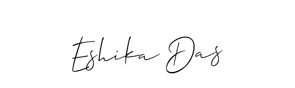 Use a signature maker to create a handwritten signature online. With this signature software, you can design (Allison_Script) your own signature for name Eshika Das. Eshika Das signature style 2 images and pictures png