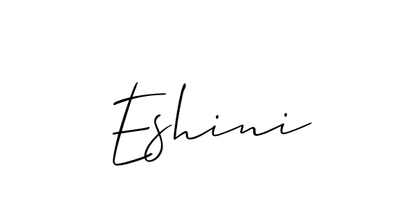 Similarly Allison_Script is the best handwritten signature design. Signature creator online .You can use it as an online autograph creator for name Eshini. Eshini signature style 2 images and pictures png
