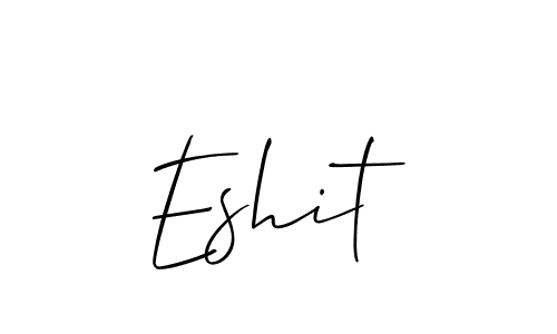 Best and Professional Signature Style for Eshit. Allison_Script Best Signature Style Collection. Eshit signature style 2 images and pictures png