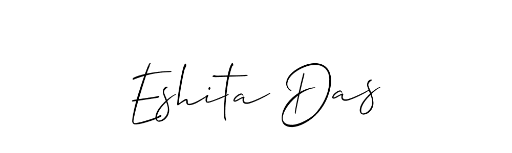 How to make Eshita Das name signature. Use Allison_Script style for creating short signs online. This is the latest handwritten sign. Eshita Das signature style 2 images and pictures png