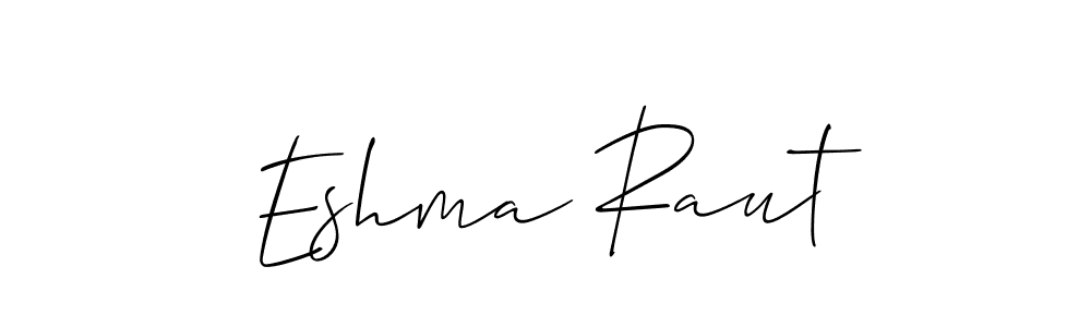 Best and Professional Signature Style for Eshma Raut. Allison_Script Best Signature Style Collection. Eshma Raut signature style 2 images and pictures png