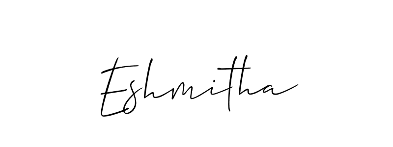 Make a beautiful signature design for name Eshmitha. Use this online signature maker to create a handwritten signature for free. Eshmitha signature style 2 images and pictures png