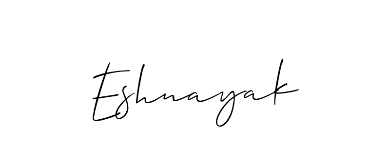 The best way (Allison_Script) to make a short signature is to pick only two or three words in your name. The name Eshnayak include a total of six letters. For converting this name. Eshnayak signature style 2 images and pictures png